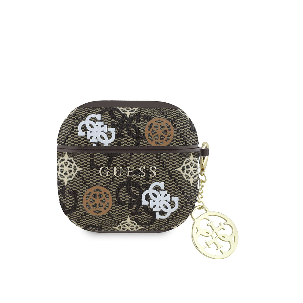 Guess Airpods 4 Orjinal Lisanslı 4G Desenli Yazı Logolu Peony Airpods Kılıf Guess Airpods 4 Orjinal Lisanslı 4G Desenli Yazı Logolu Peony Airpods Kılıf